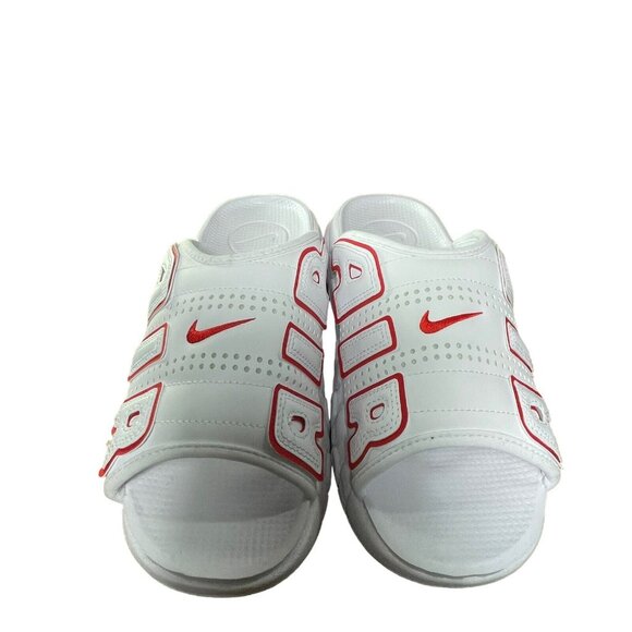 Nike Air More Uptempo Slide Sandals White Red FD9884-100 Men's Size 13 - Picture 6 of 8